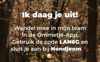 Hondjeom: Loop een Ommetje met je hond en werk samen aan jullie gezondheid